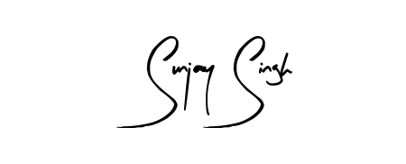 How to make Sunjay Singh name signature. Use Arty Signature style for creating short signs online. This is the latest handwritten sign. Sunjay Singh signature style 8 images and pictures png