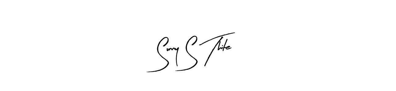 Arty Signature is a professional signature style that is perfect for those who want to add a touch of class to their signature. It is also a great choice for those who want to make their signature more unique. Get Sunny S Thite name to fancy signature for free. Sunny S Thite signature style 8 images and pictures png