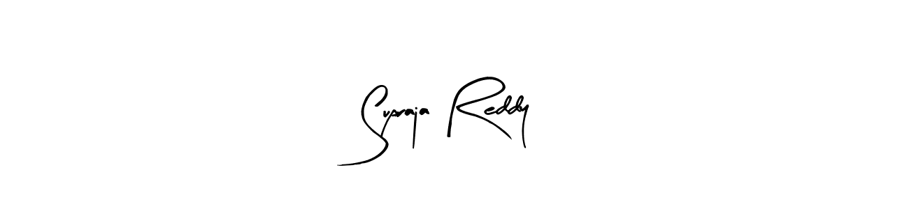 How to make Supraja Reddy name signature. Use Arty Signature style for creating short signs online. This is the latest handwritten sign. Supraja Reddy signature style 8 images and pictures png
