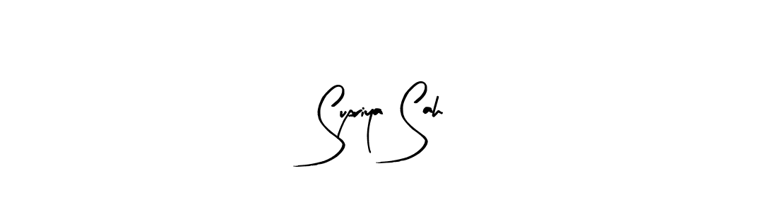 The best way (Arty Signature) to make a short signature is to pick only two or three words in your name. The name Supriya Sah include a total of six letters. For converting this name. Supriya Sah signature style 8 images and pictures png