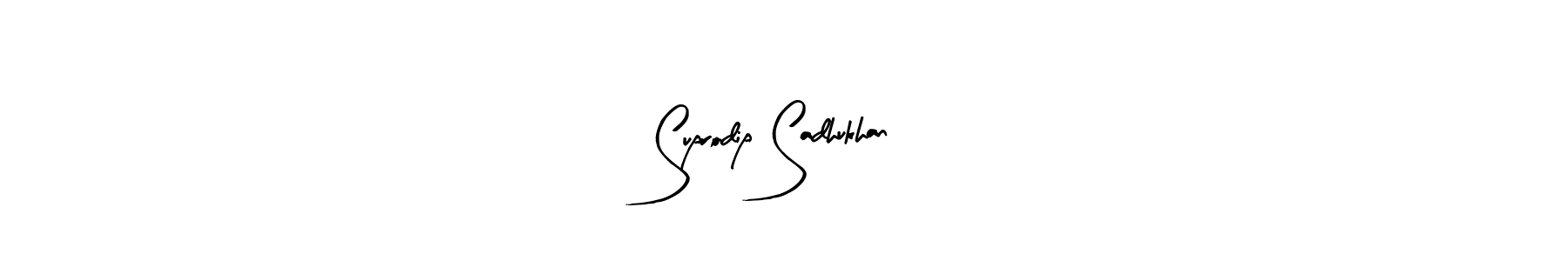 The best way (Arty Signature) to make a short signature is to pick only two or three words in your name. The name Suprodip Sadhukhan include a total of six letters. For converting this name. Suprodip Sadhukhan signature style 8 images and pictures png