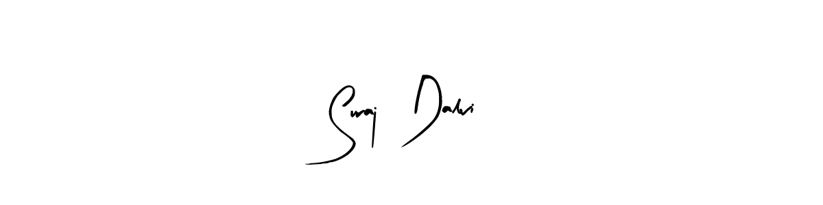 Use a signature maker to create a handwritten signature online. With this signature software, you can design (Arty Signature) your own signature for name Suraj  Dalvi. Suraj  Dalvi signature style 8 images and pictures png