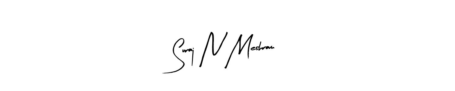 Also we have Suraj N Meshram name is the best signature style. Create professional handwritten signature collection using Arty Signature autograph style. Suraj N Meshram signature style 8 images and pictures png