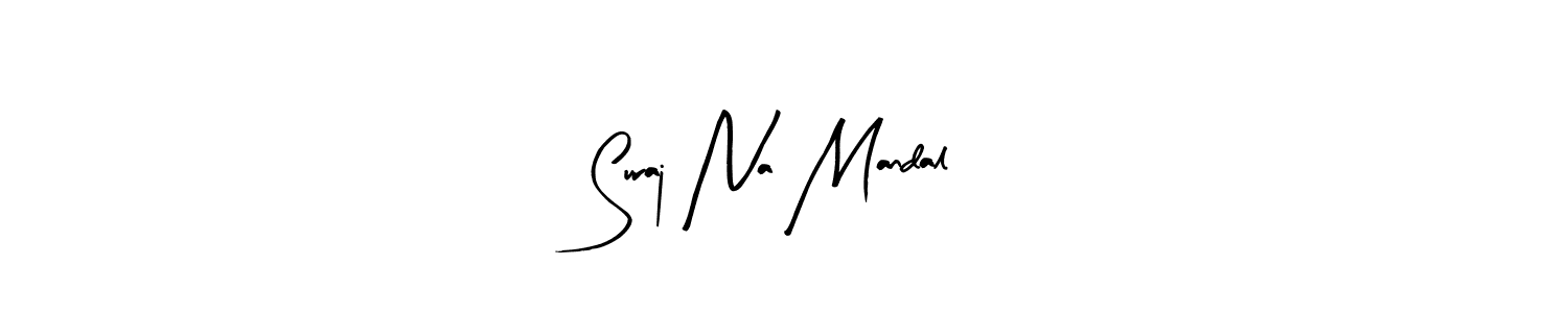 The best way (Arty Signature) to make a short signature is to pick only two or three words in your name. The name Suraj Na Mandal include a total of six letters. For converting this name. Suraj Na Mandal signature style 8 images and pictures png