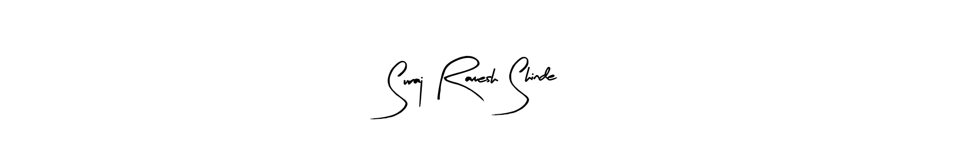 Design your own signature with our free online signature maker. With this signature software, you can create a handwritten (Arty Signature) signature for name Suraj Ramesh Shinde. Suraj Ramesh Shinde signature style 8 images and pictures png