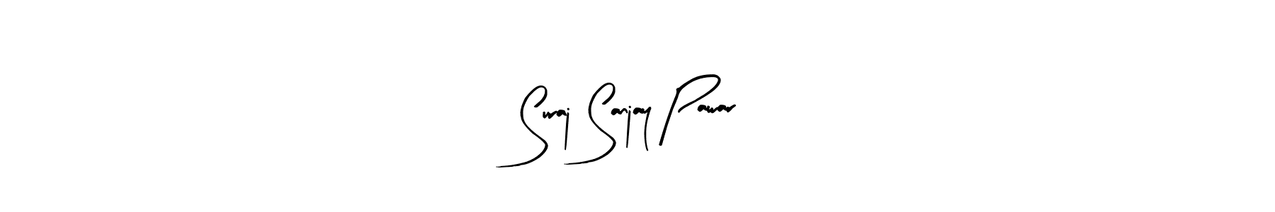 How to make Suraj Sanjay Pawar name signature. Use Arty Signature style for creating short signs online. This is the latest handwritten sign. Suraj Sanjay Pawar signature style 8 images and pictures png