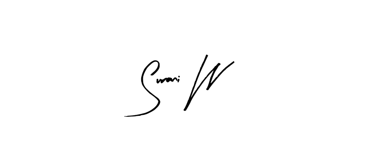 You can use this online signature creator to create a handwritten signature for the name Surani W. This is the best online autograph maker. Surani W signature style 8 images and pictures png