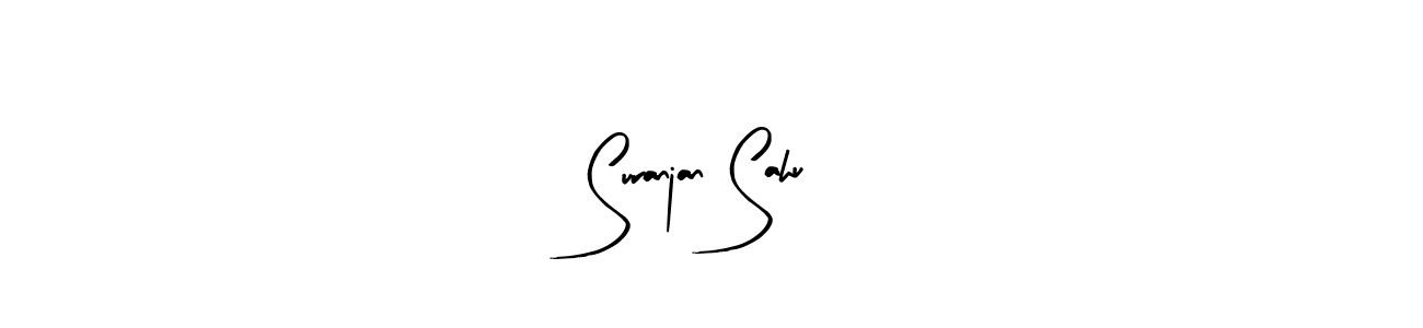 This is the best signature style for the Suranjan Sahu name. Also you like these signature font (Arty Signature). Mix name signature. Suranjan Sahu signature style 8 images and pictures png