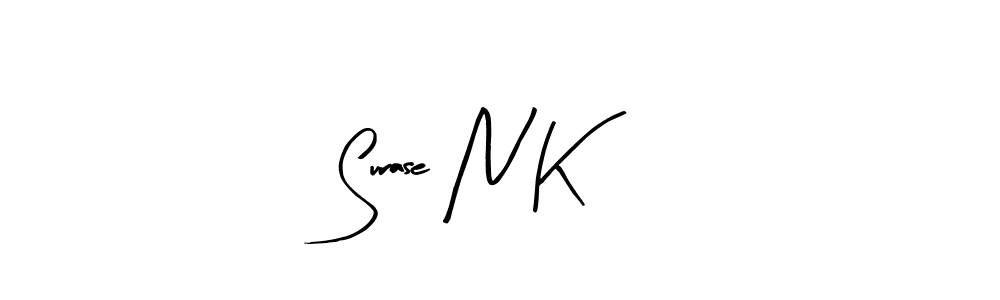 Best and Professional Signature Style for Surase N K. Arty Signature Best Signature Style Collection. Surase N K signature style 8 images and pictures png