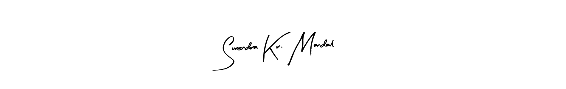 Design your own signature with our free online signature maker. With this signature software, you can create a handwritten (Arty Signature) signature for name Surendra Kr. Mandal. Surendra Kr. Mandal signature style 8 images and pictures png