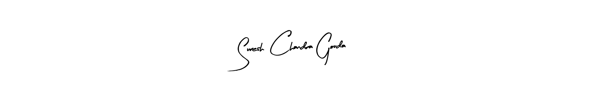 How to make Suresh Chandra Gouda name signature. Use Arty Signature style for creating short signs online. This is the latest handwritten sign. Suresh Chandra Gouda signature style 8 images and pictures png