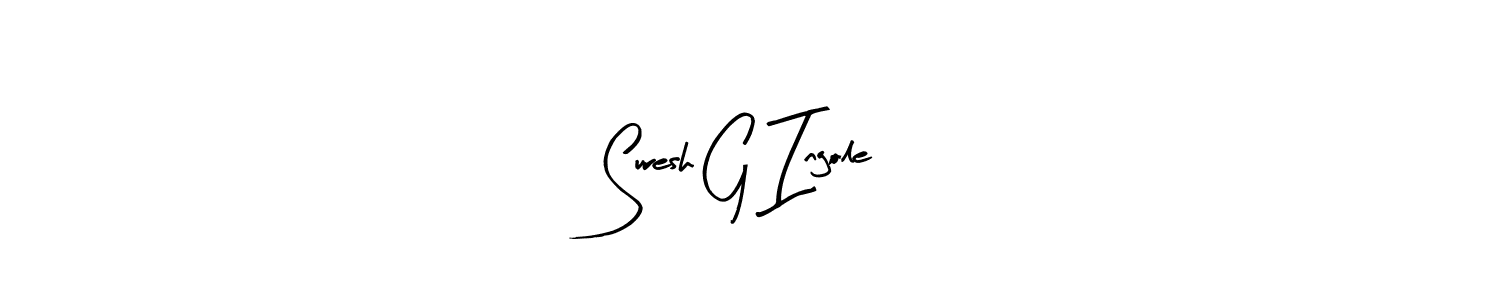 Design your own signature with our free online signature maker. With this signature software, you can create a handwritten (Arty Signature) signature for name Suresh G Ingole. Suresh G Ingole signature style 8 images and pictures png