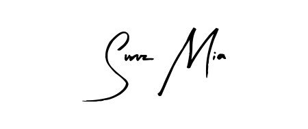 A stylish, flowing autograph style designed for name Suruz Mia using Arty Signature typography. Perfect for digital creative projects. Suruz Mia signature style 8 images and pictures png