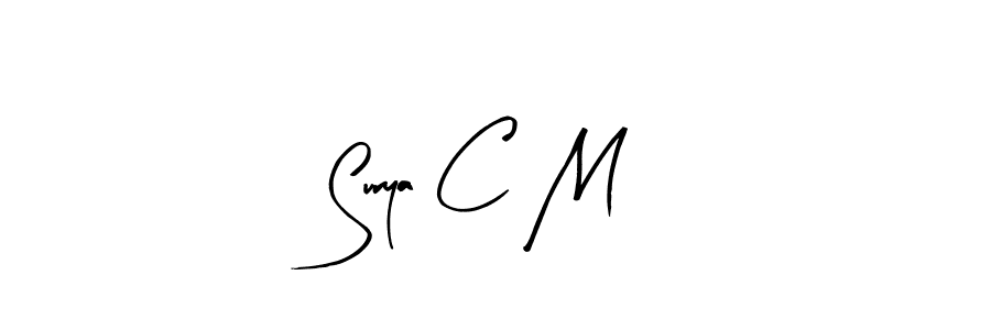 if you are searching for the best signature style for your name Surya C M. so please give up your signature search. here we have designed multiple signature styles  using Arty Signature. Surya C M signature style 8 images and pictures png