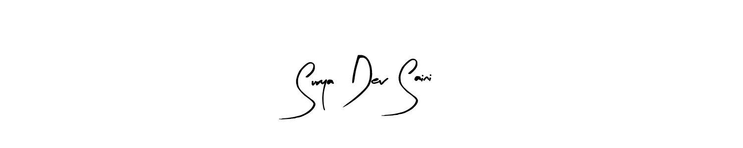 The best way (Arty Signature) to make a short signature is to pick only two or three words in your name. The name Surya Dev Saini include a total of six letters. For converting this name. Surya Dev Saini signature style 8 images and pictures png