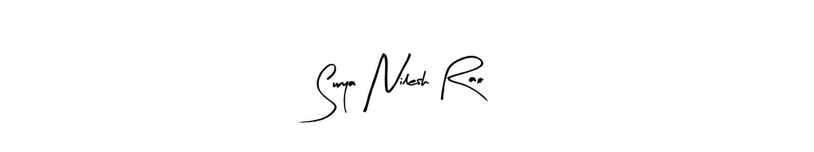 Use a signature maker to create a handwritten signature online. With this signature software, you can design (Arty Signature) your own signature for name Surya Nilesh Rao. Surya Nilesh Rao signature style 8 images and pictures png
