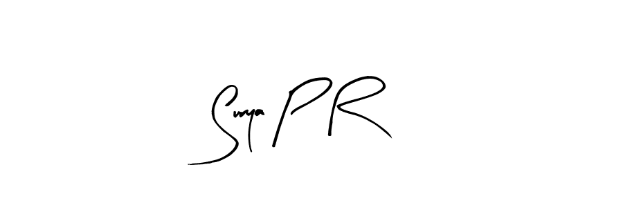 This is the best signature style for the Surya P R name. Also you like these signature font (Arty Signature). Mix name signature. Surya P R signature style 8 images and pictures png