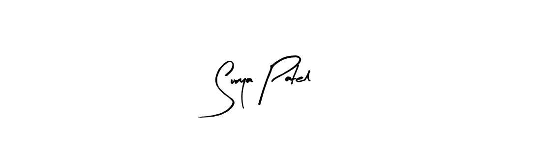 How to make Surya Patel signature? Arty Signature is a professional autograph style. Create handwritten signature for Surya Patel name. Surya Patel signature style 8 images and pictures png