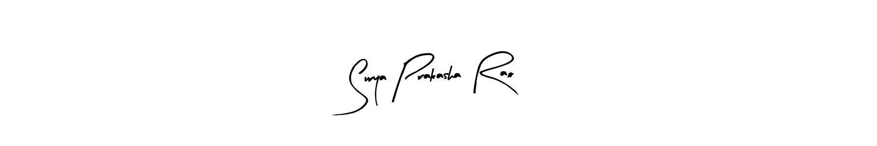 Also You can easily find your signature by using the search form. We will create Surya Prakasha Rao name handwritten signature images for you free of cost using Arty Signature sign style. Surya Prakasha Rao signature style 8 images and pictures png