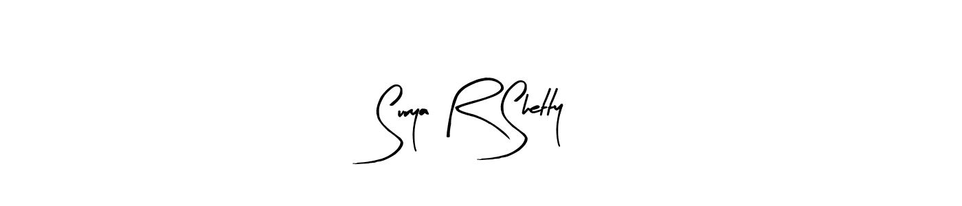 Make a beautiful signature design for name Surya R Shetty. Use this online signature maker to create a handwritten signature for free. Surya R Shetty signature style 8 images and pictures png