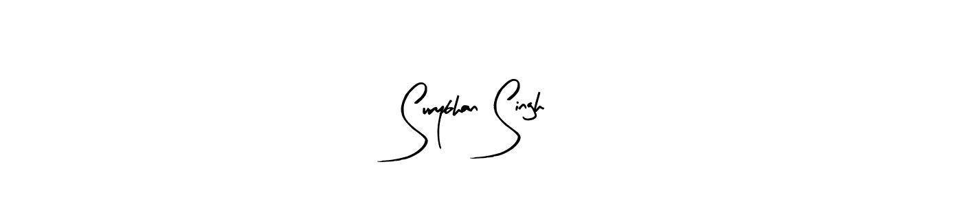 The best way (Arty Signature) to make a short signature is to pick only two or three words in your name. The name Surybhan Singh include a total of six letters. For converting this name. Surybhan Singh signature style 8 images and pictures png