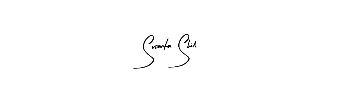 How to make Susanta Shil name signature. Use Arty Signature style for creating short signs online. This is the latest handwritten sign. Susanta Shil signature style 8 images and pictures png