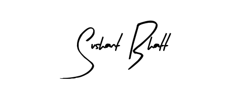 A modern signature idea for name Sushant Bhatt using Arty Signature font. Clean strokes and elegant curves make it stand out instantly. Sushant Bhatt signature style 8 images and pictures png