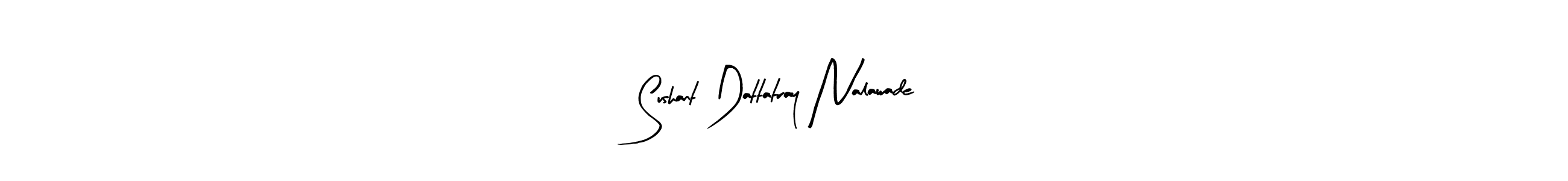 This is the best signature style for the Sushant Dattatray Nalawade name. Also you like these signature font (Arty Signature). Mix name signature. Sushant Dattatray Nalawade signature style 8 images and pictures png