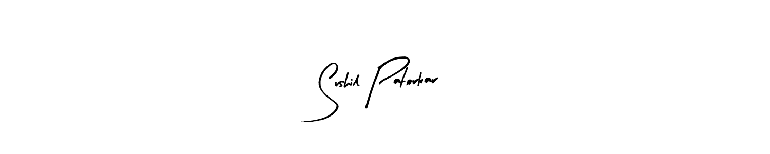 Arty Signature is a professional signature style that is perfect for those who want to add a touch of class to their signature. It is also a great choice for those who want to make their signature more unique. Get Sushil Patorkar name to fancy signature for free. Sushil Patorkar signature style 8 images and pictures png