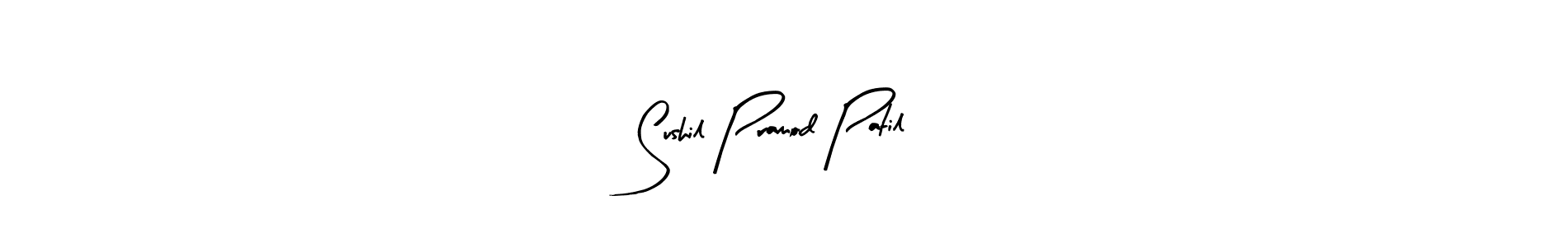 Design your own signature with our free online signature maker. With this signature software, you can create a handwritten (Arty Signature) signature for name Sushil Pramod Patil. Sushil Pramod Patil signature style 8 images and pictures png