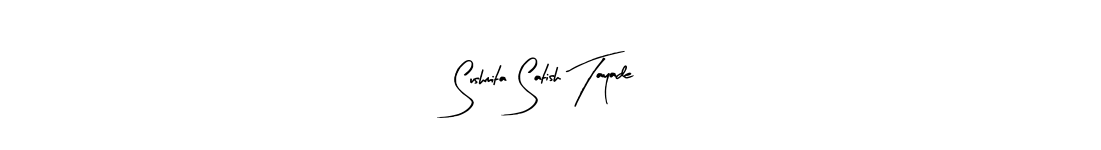 Make a beautiful signature design for name Sushmita Satish Tayade. With this signature (Arty Signature) style, you can create a handwritten signature for free. Sushmita Satish Tayade signature style 8 images and pictures png