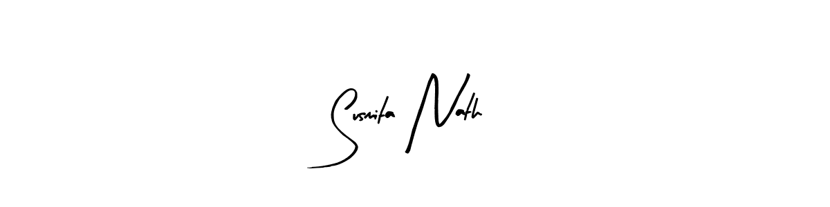 How to make Susmita Nath name signature. Use Arty Signature style for creating short signs online. This is the latest handwritten sign. Susmita Nath signature style 8 images and pictures png