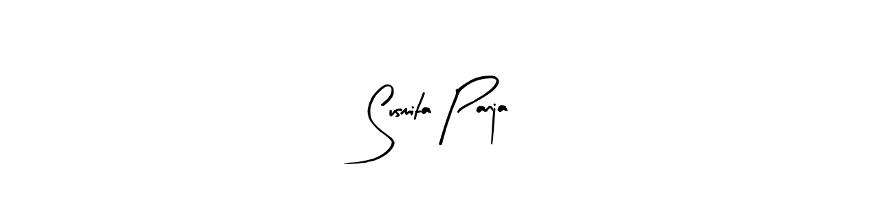 Susmita Panja stylish signature style. Best Handwritten Sign (Arty Signature) for my name. Handwritten Signature Collection Ideas for my name Susmita Panja. Susmita Panja signature style 8 images and pictures png