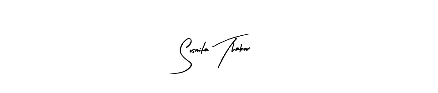 if you are searching for the best signature style for your name Susmita Thakur. so please give up your signature search. here we have designed multiple signature styles  using Arty Signature. Susmita Thakur signature style 8 images and pictures png