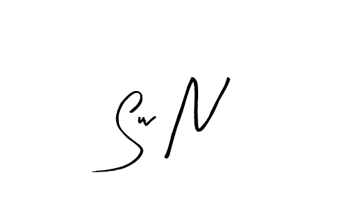 Suv N stylish signature style. Best Handwritten Sign (Arty Signature) for my name. Handwritten Signature Collection Ideas for my name Suv N. Suv N signature style 8 images and pictures png