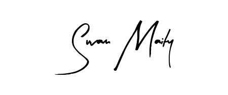 The Arty Signature font transforms the name Suvam Maity into an executive sign with sharp precision and distinguished character. Suvam Maity signature style 8 images and pictures png