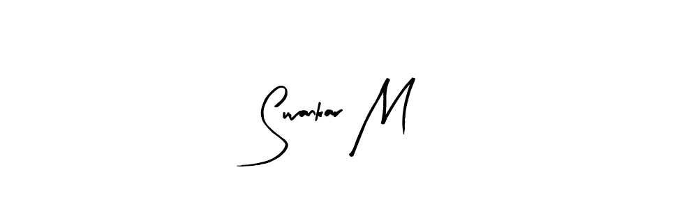 Design your own signature with our free online signature maker. With this signature software, you can create a handwritten (Arty Signature) signature for name Suvankar M. Suvankar M signature style 8 images and pictures png