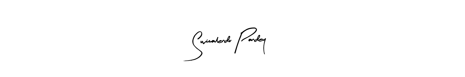 The best way (Arty Signature) to make a short signature is to pick only two or three words in your name. The name Suvimalendu Pandey include a total of six letters. For converting this name. Suvimalendu Pandey signature style 8 images and pictures png