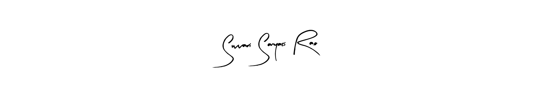 The best way (Arty Signature) to make a short signature is to pick only two or three words in your name. The name Suvvari Sanyasi Rao include a total of six letters. For converting this name. Suvvari Sanyasi Rao signature style 8 images and pictures png