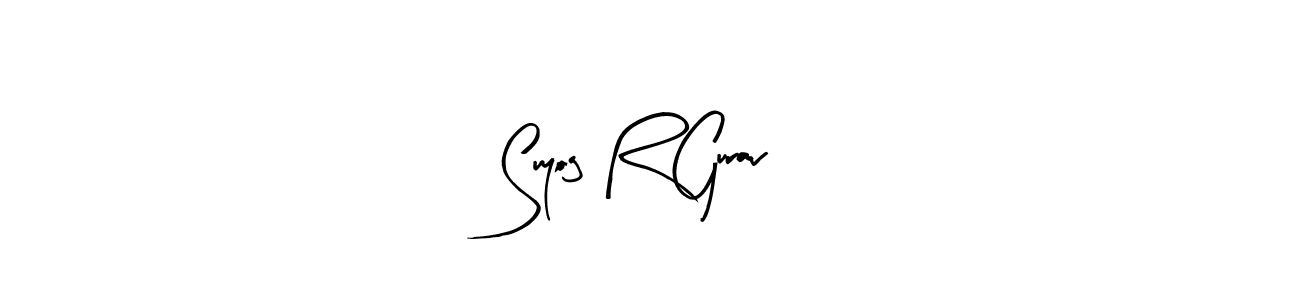 You can use this online signature creator to create a handwritten signature for the name Suyog R Gurav. This is the best online autograph maker. Suyog R Gurav signature style 8 images and pictures png