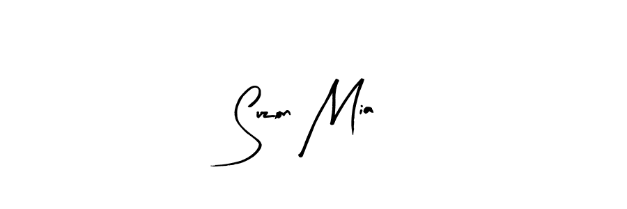 Create a beautiful signature design for name Suzon Mia. With this signature (Arty Signature) fonts, you can make a handwritten signature for free. Suzon Mia signature style 8 images and pictures png