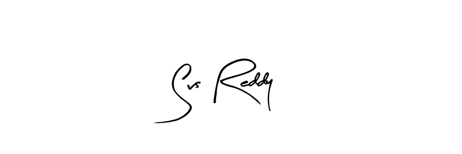 How to make Svs Reddy name signature. Use Arty Signature style for creating short signs online. This is the latest handwritten sign. Svs Reddy signature style 8 images and pictures png