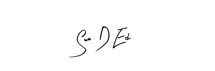 You should practise on your own different ways (Arty Signature) to write your name (Swa D Esh) in signature. don't let someone else do it for you. Swa D Esh signature style 8 images and pictures png