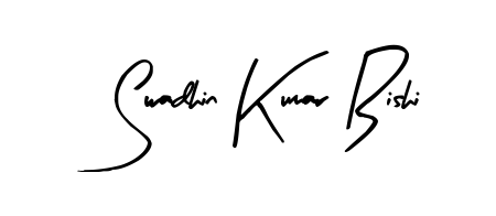 Practice writing Swadhin Kumar Bishi with the flow of Arty Signature lettering. A fantastic source of inspiration for developing your personal signature style. Swadhin Kumar Bishi signature style 8 images and pictures png