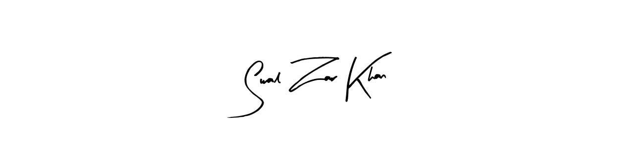 The best way (Arty Signature) to make a short signature is to pick only two or three words in your name. The name Swal Zar Khan include a total of six letters. For converting this name. Swal Zar Khan signature style 8 images and pictures png