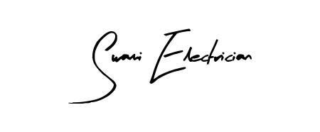 A classic penmanship look for Swami Electrician. The Arty Signature font brings timeless elegance and confidence to every signed document. Swami Electrician signature style 8 images and pictures png