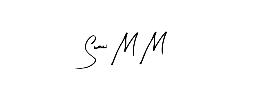 How to make Swami M M signature? Arty Signature is a professional autograph style. Create handwritten signature for Swami M M name. Swami M M signature style 8 images and pictures png