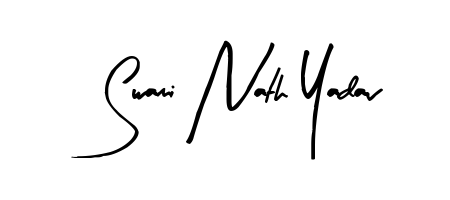 Looking for an artistic signature for Swami Nath Yadav? The Arty Signature calligraphy style gives a sophisticated flow suitable for business cards and emails. Swami Nath Yadav signature style 8 images and pictures png