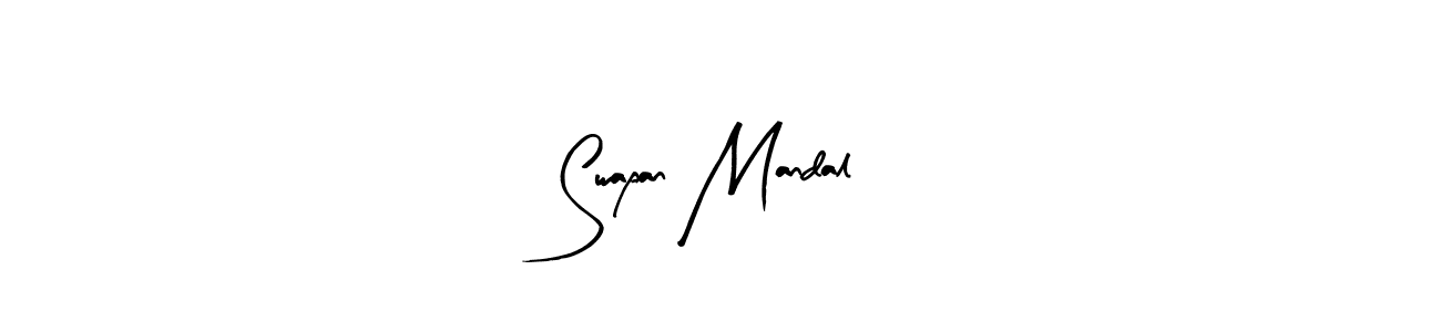 How to make Swapan Mandal name signature. Use Arty Signature style for creating short signs online. This is the latest handwritten sign. Swapan Mandal signature style 8 images and pictures png