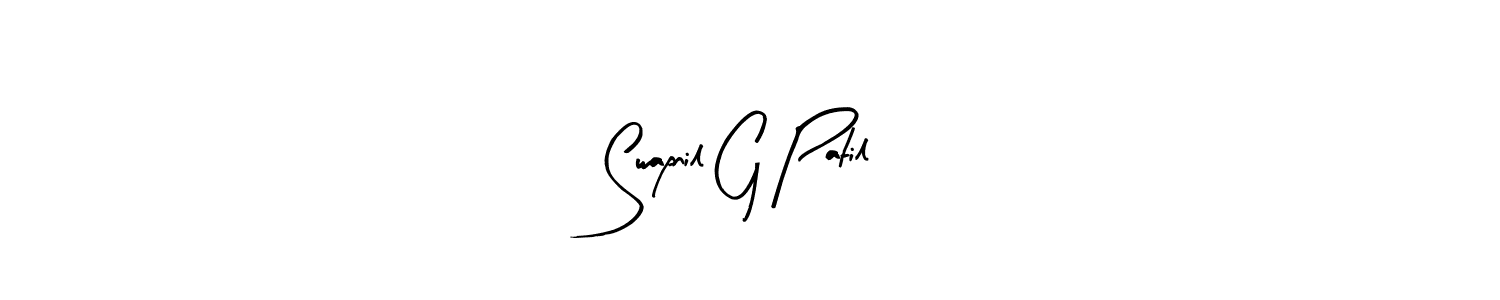 Swapnil G Patil stylish signature style. Best Handwritten Sign (Arty Signature) for my name. Handwritten Signature Collection Ideas for my name Swapnil G Patil. Swapnil G Patil signature style 8 images and pictures png